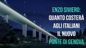 Enzo Siviero Quanto costerà agli italiani il nuovo ponte di Genova