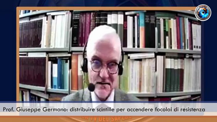 Prof. Giuseppe Germano distribuire scintille per accendere focolai di resistenza