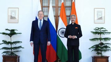 India’s Foreign Minister Jaishankar and his Russian counterpart Lavrov are seen before their meeting in New Delhi