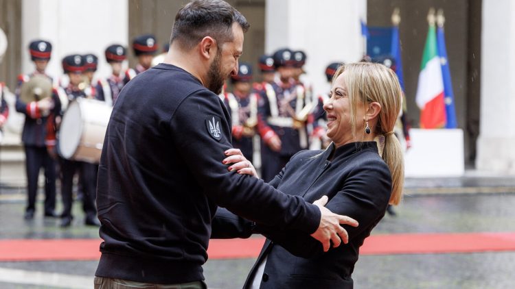 Zelensky, la visita a Roma e l’incontro con Meloni, LaPresse (4)
