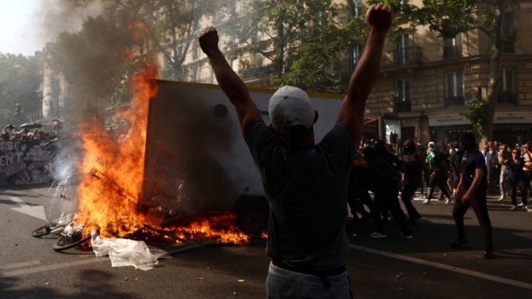 Fourteenth day of nationwide protest in France against pension reform law