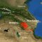 Armenia-azerbaijan,Conflict,In,Nagorno-karabakh,On,Geographic,Map.,Elements,Of,This