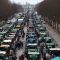 German farmers protest with tractors against the planned cut of vehicle tax subsidies in Berlin