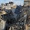 Aftermath of an Israeli strike on a house in Rafah