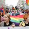Participants take part in the Equality March, organized by the LGBT+ community in Kyiv