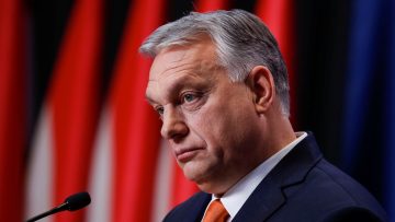 Hungarian PM Orban speaks during news conference in Budapest